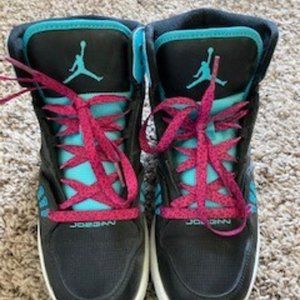 Jordan's - Black, Turquoise & Pink